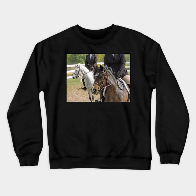 Horse show Crewneck Sweatshirt by theartsyeq